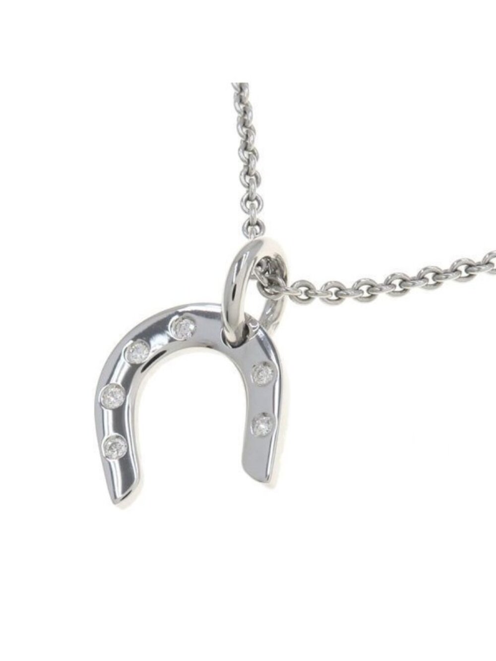 Hermes Horseshoe Necklace Diamond